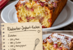 Rhabarber-Joghurt-Kuchen – fruchtig, saftig & herrlich frisch 😍🌿🍰