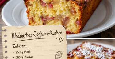 Rhabarber-Joghurt-Kuchen – fruchtig, saftig & herrlich frisch 😍🌿🍰