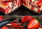 Schoko-Erdbeer-Käsekuchen – cremig, fruchtig & unwiderstehlich 😍🍓🍫