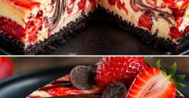 Schoko-Erdbeer-Käsekuchen – cremig, fruchtig & unwiderstehlich 😍🍓🍫