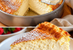 Käsekuchen mit Vanillepudding – unglaublich cremig & einfach gebacken 🍰