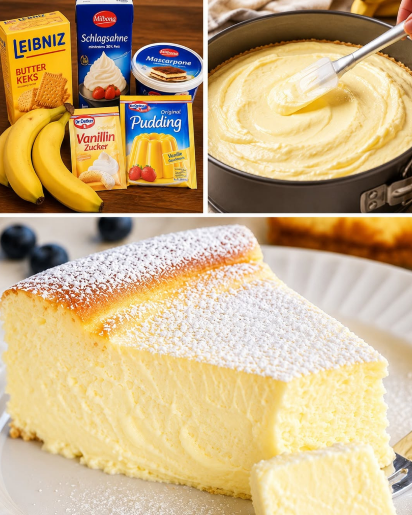 6-Minuten-Quarkkuchen mit Vanillepudding – verführerisch cremig und saftig