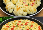 Blumenkohlpfanne mit 3 Eiern – einfach, herzhaft und schnell gemacht