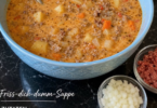 Friss-dich-dumm-Suppe mit Hackfleisch und Gemüse – herzhaft und cremig