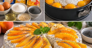 Pfirsich-Mohntorte – cremig, fruchtig und einfach traumhaft lecker