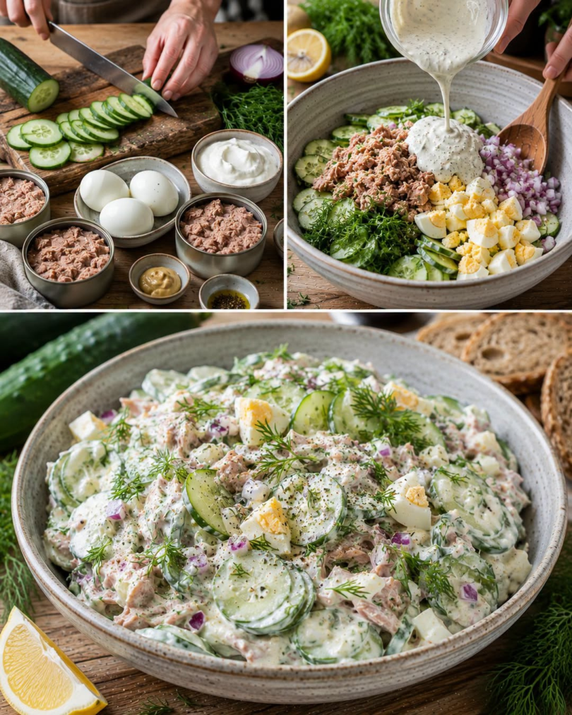 Thunfisch-Gurken-Salat – frisch, leicht und proteinreich