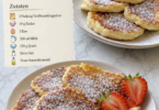 Quark-Pfannkuchen ohne Mehl – einfaches Rezept mit Vanillepudding