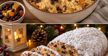 Butterstollen mit Rosinen und Mandeln – klassisches Rezept für die Weihnachtszeit
