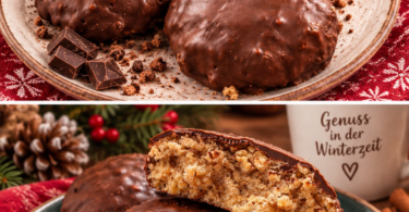 Haferflocken-Lebkuchen mit Schokolade – einfaches Rezept für die Weihnachtszeit